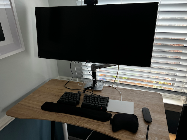 The desk setup